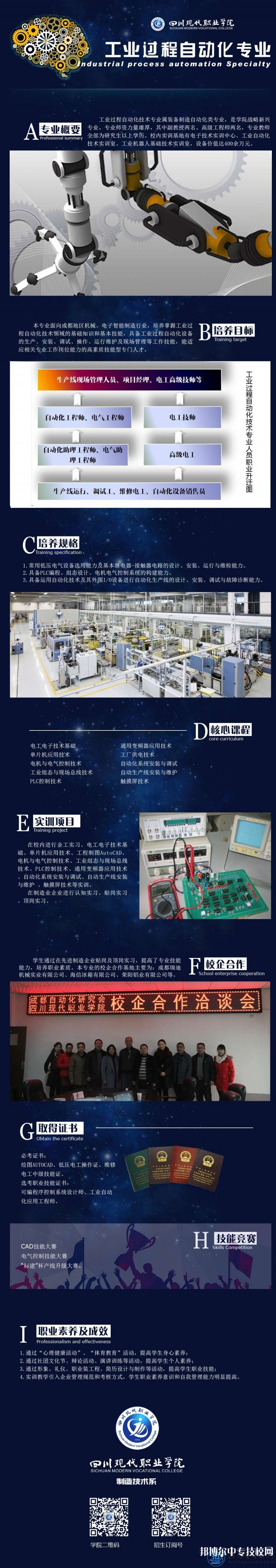 四川現(xiàn)代科技職業(yè)學(xué)校：工業(yè)過程自動化專業(yè)介紹
