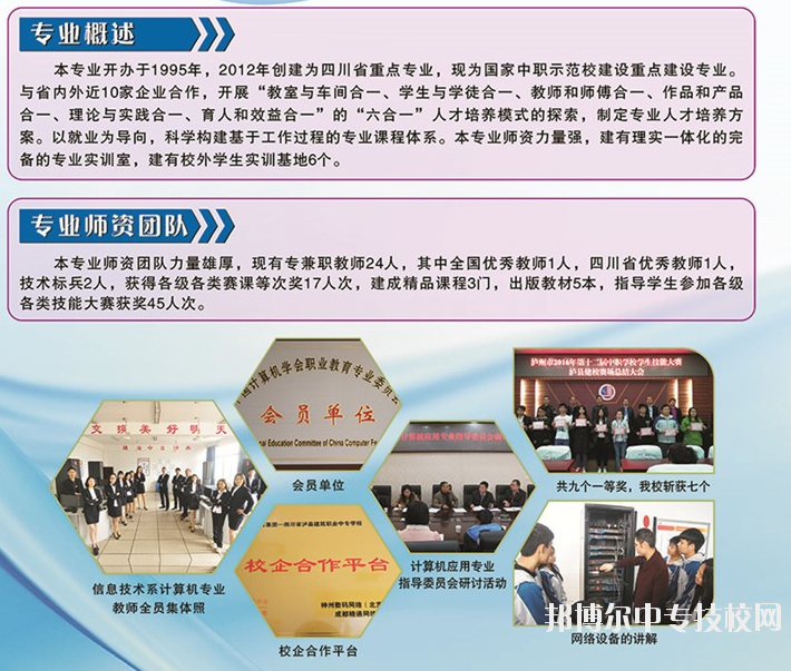 四川省瀘縣建筑職業(yè)中專學(xué)校：計算機(jī)應(yīng)用專業(yè)