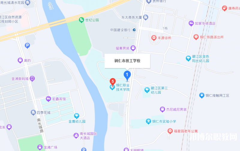 銅仁市技工學校地址，乘車路線