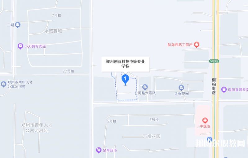 鄭州創(chuàng)新科技中等專業(yè)學(xué)校地址，乘車路線