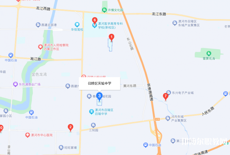 漯河市召陵區(qū)中等專業(yè)學校地址，乘車路線