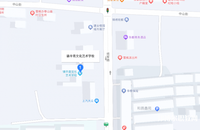 鎮(zhèn)平縣文化藝術(shù)學(xué)校地址，乘車路線