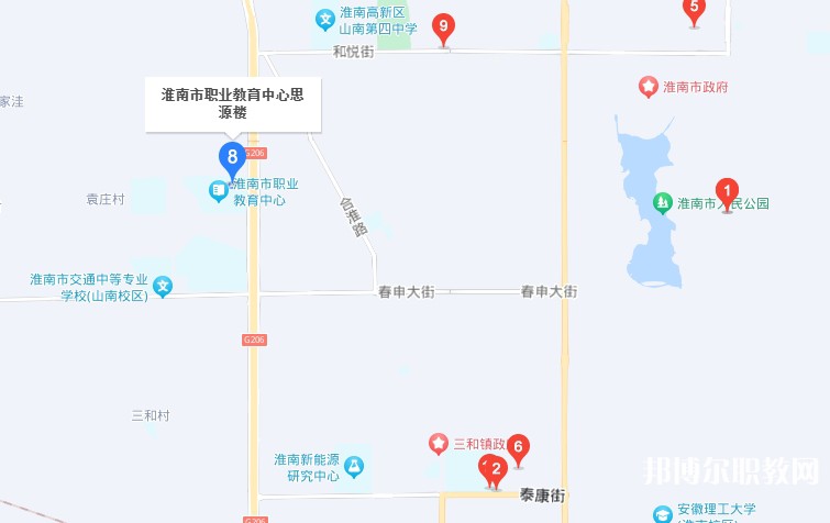 淮南經(jīng)濟技術(shù)學(xué)校地址，乘車路線