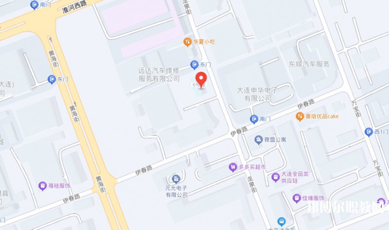 大連市蘭克藝術中等職業(yè)學校地址，乘車路線