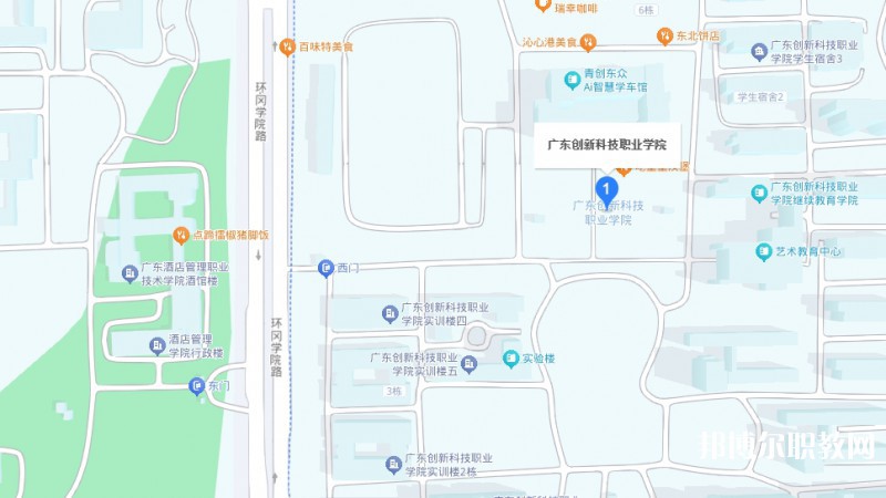 廣東創(chuàng)新科技職業(yè)學(xué)院中職部地址，乘車路線