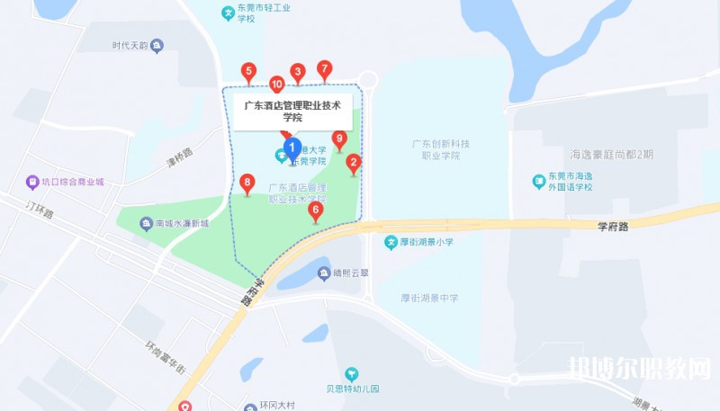 廣東酒店管理職業(yè)技術(shù)學(xué)院中職部地址，乘車路線