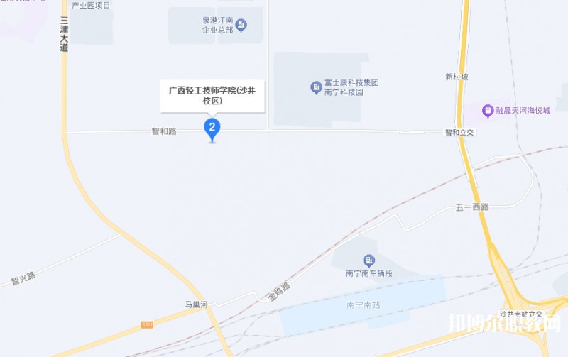 廣西輕工技師學院預備技師班地址，乘車路線